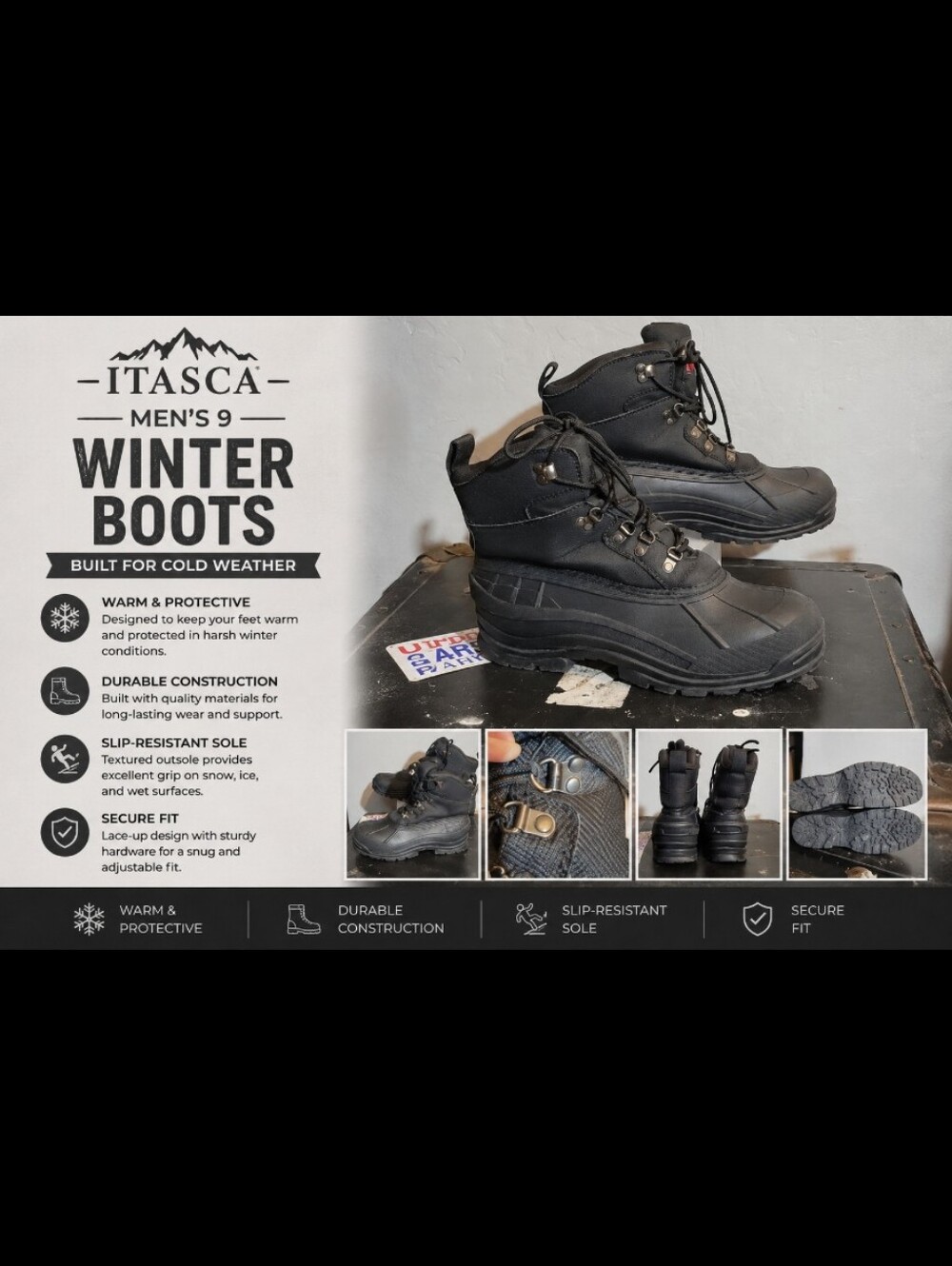 ITASCA Men's 9 Winter Boots